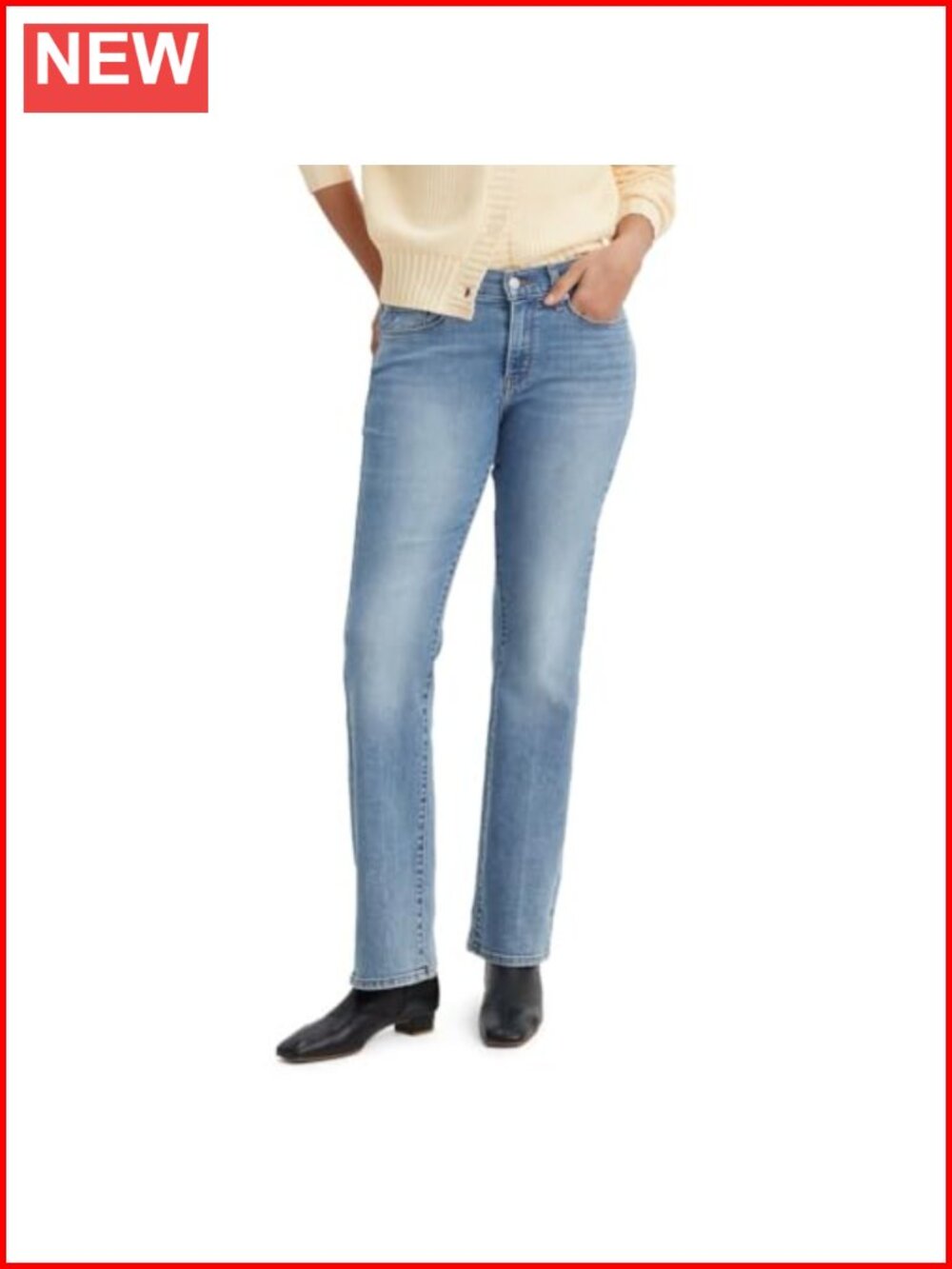 Levi's Classic Bootcut Jeans Mid Rise Easy Fit Women's Denim Casual